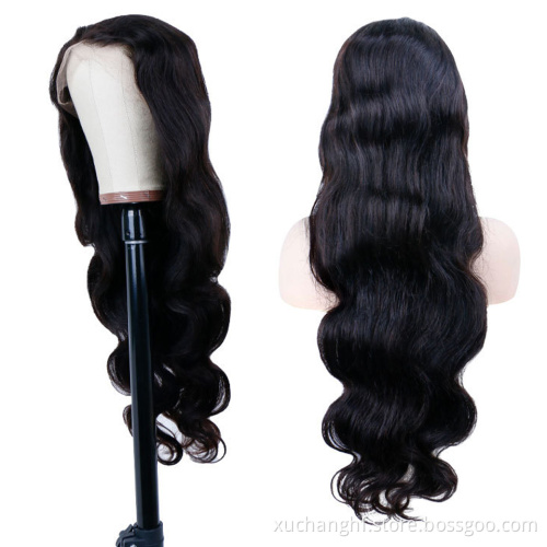 Wholesale remy 100% human hair wig Glueless virgin natural short blonde brazilian HD human hair full lace wig for black women